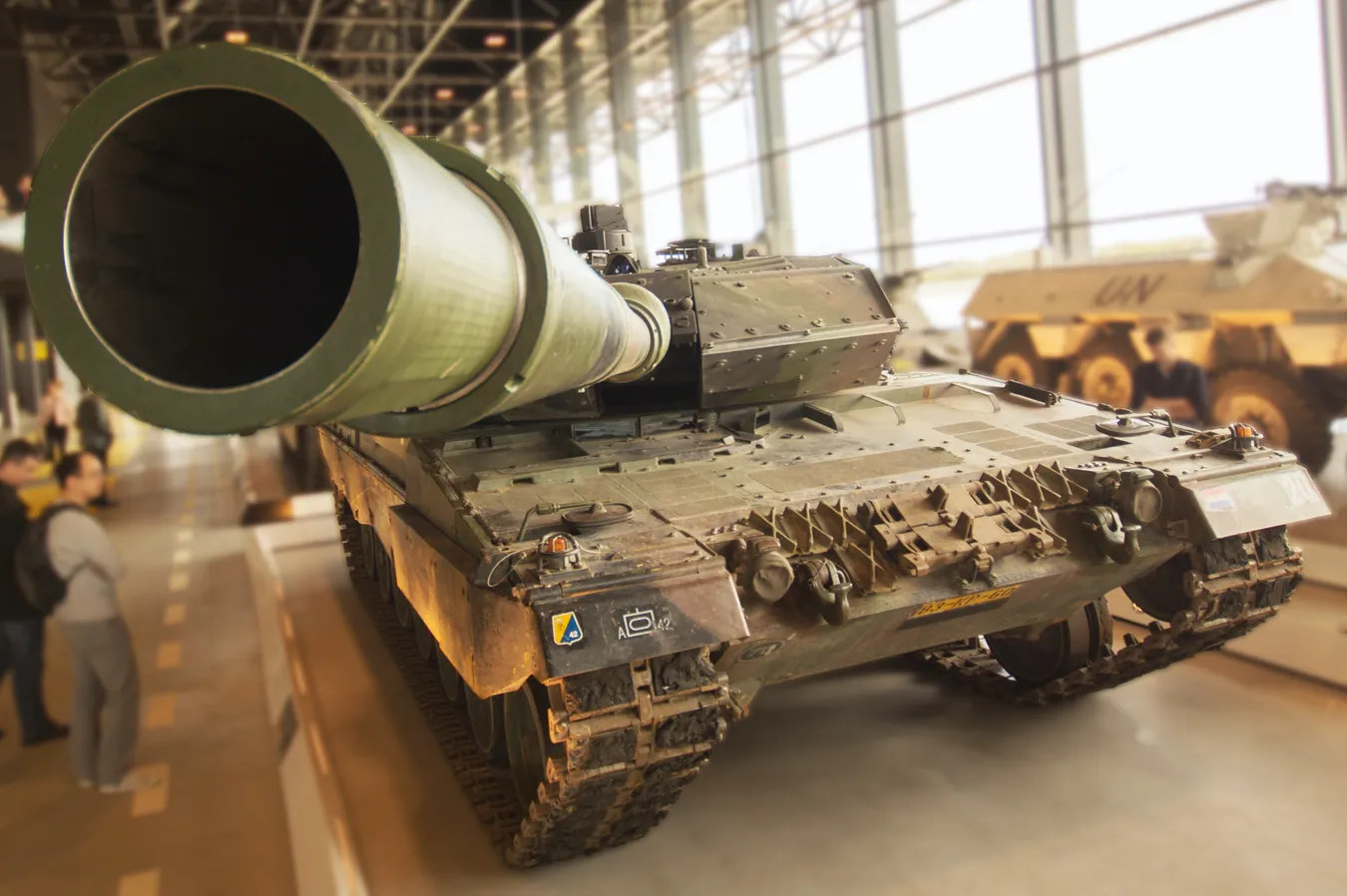 Tanque en el museo militar de Dawin.