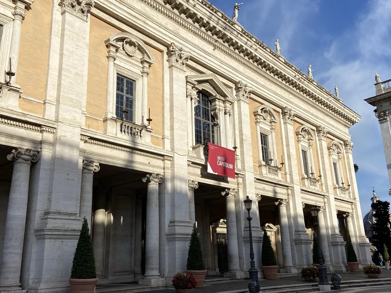 Fachada de uno de los Museos Capitolinos.