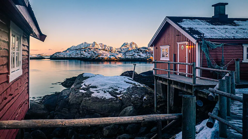 Puesta de sol en Noruega