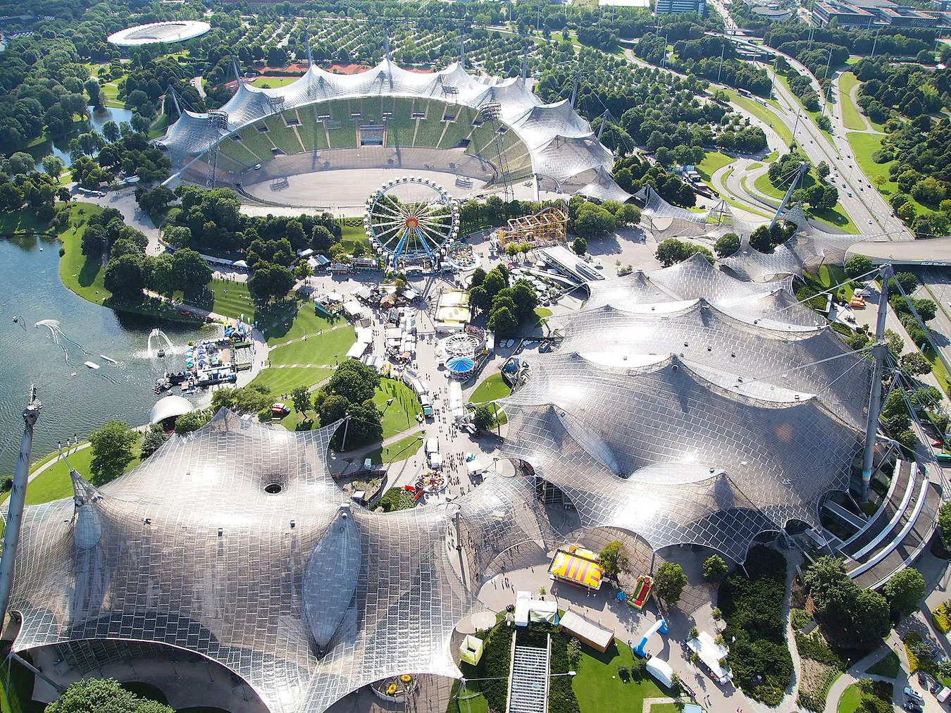 Olympiapark, sede le las Olimpiadas de Múnich.