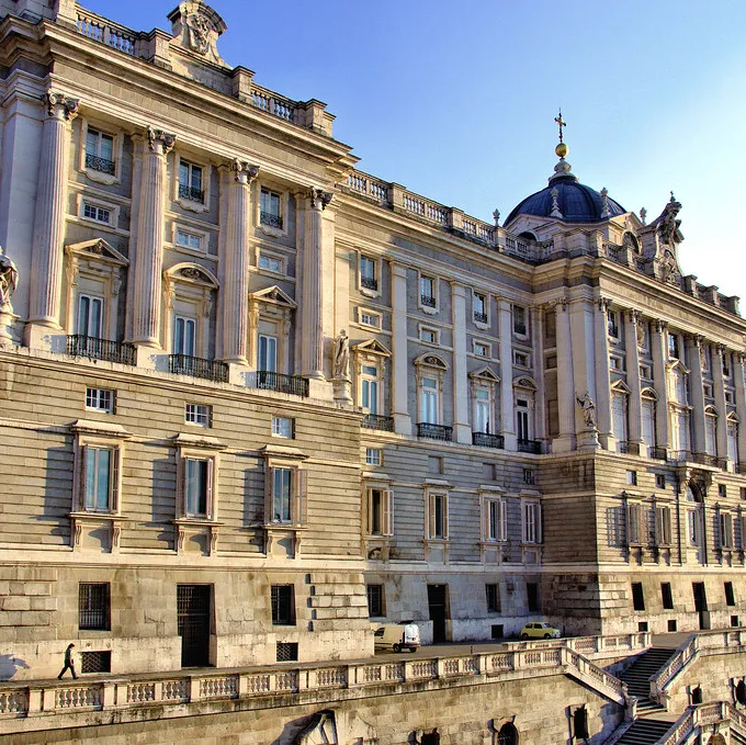 Fachada del Palacio Real de Madrid.