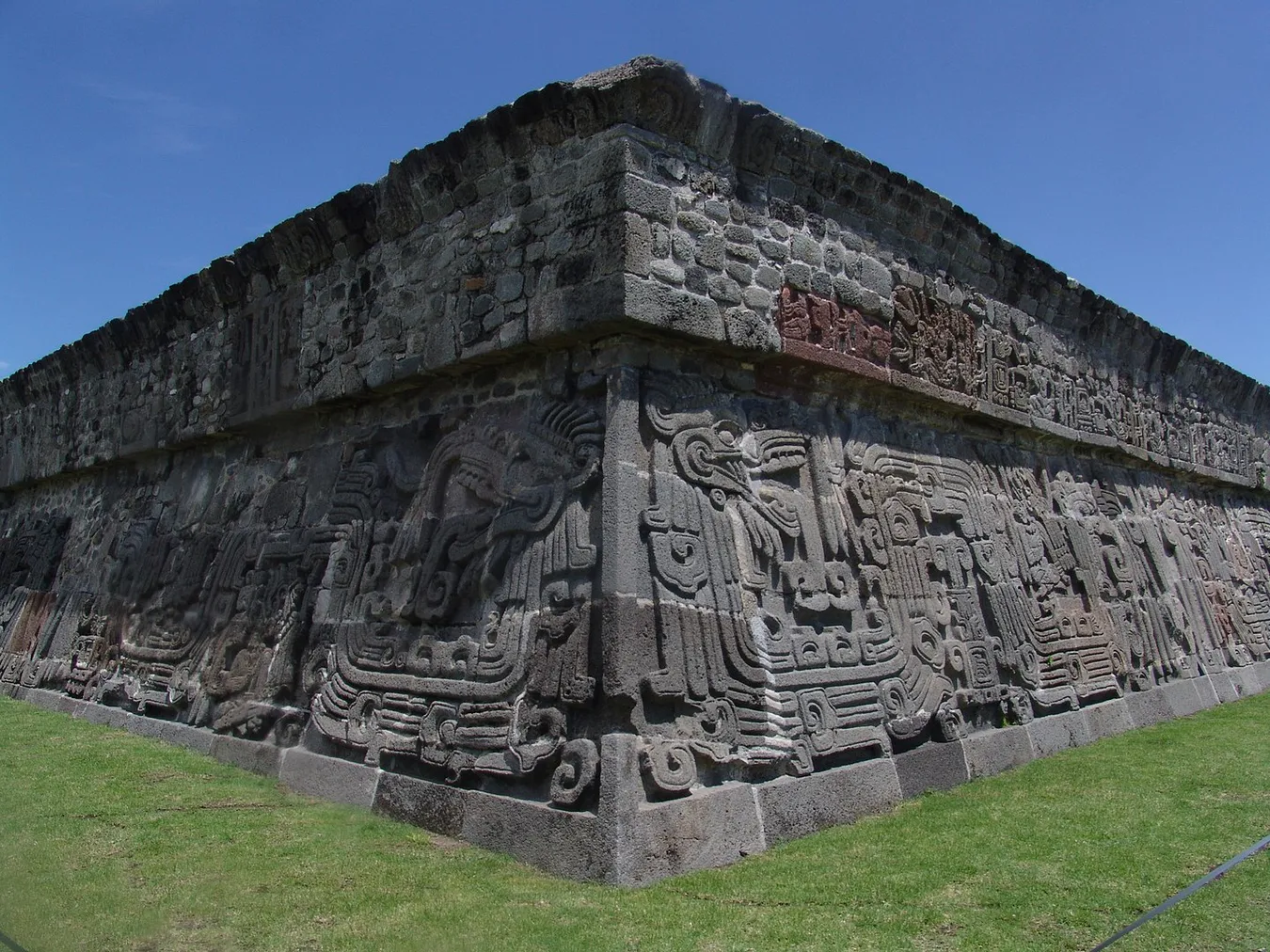 Pirámide de Quetzalcóatl en Teotihuacán.