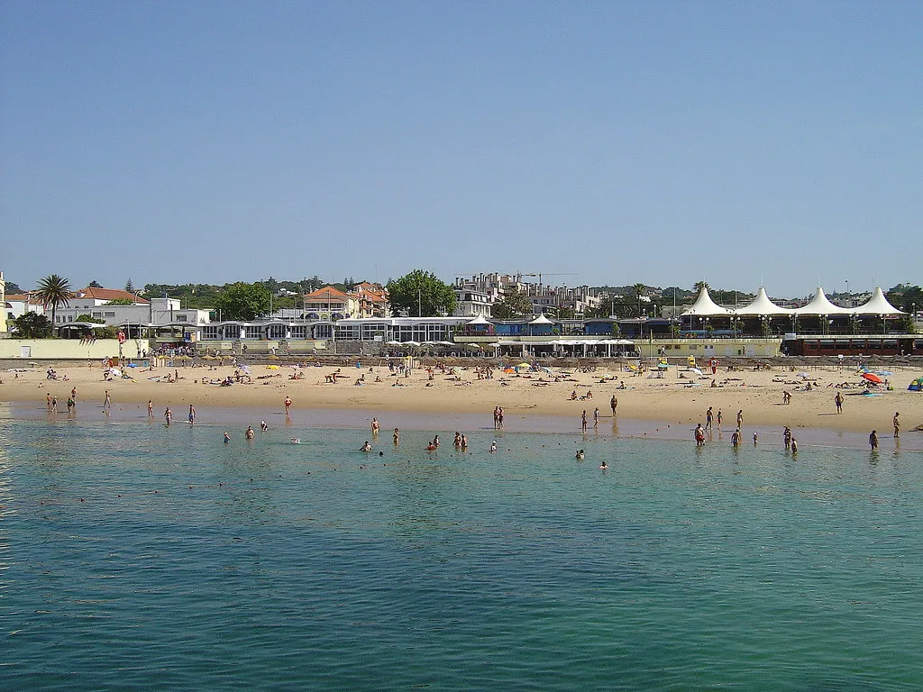 Panorámica de la Playa de Tamariz, Estoril.