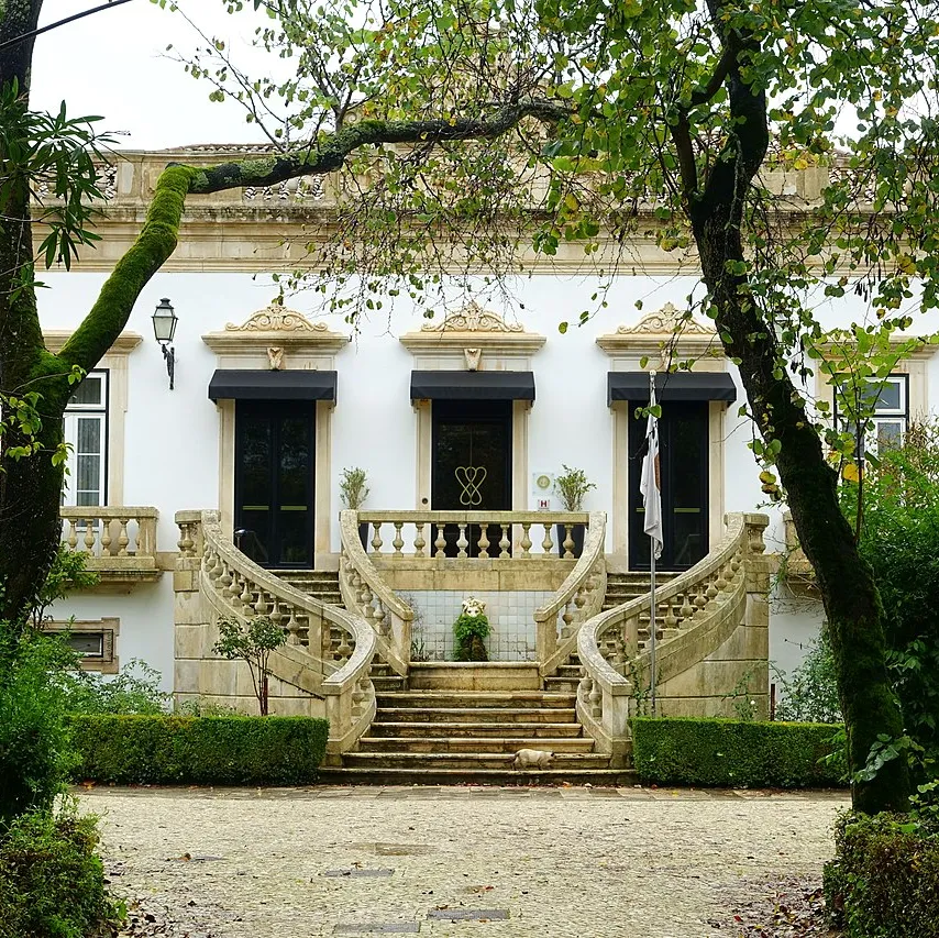 Fachada del Hotel Quinta das Lágrimas, Coímbra.