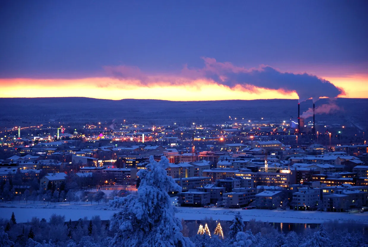Vista aerea de Rovaniemi