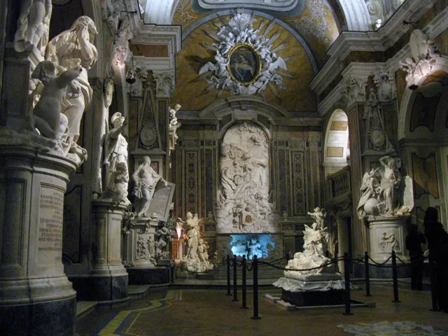 Interior de la Capilla de Sansevero, Nápoles.