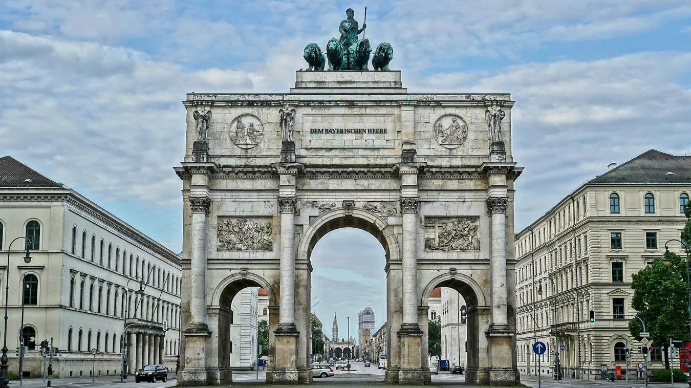 Arco del triunfo de Múnich, el Siegestor.