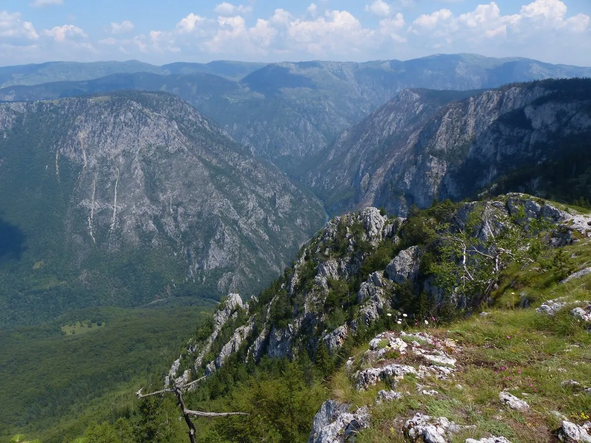 Grandes vistas del los montes que rodean el cañón
