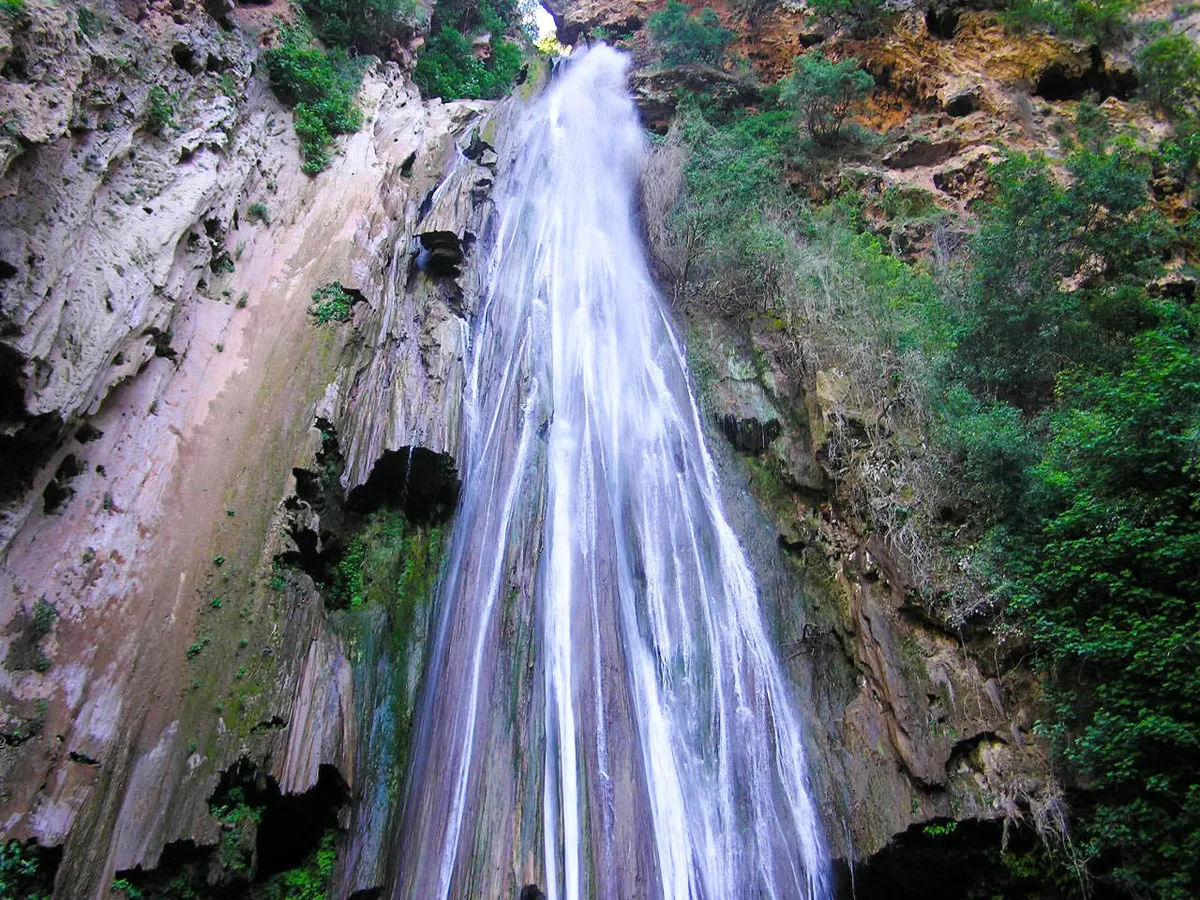 La cascada principal del parque nacional