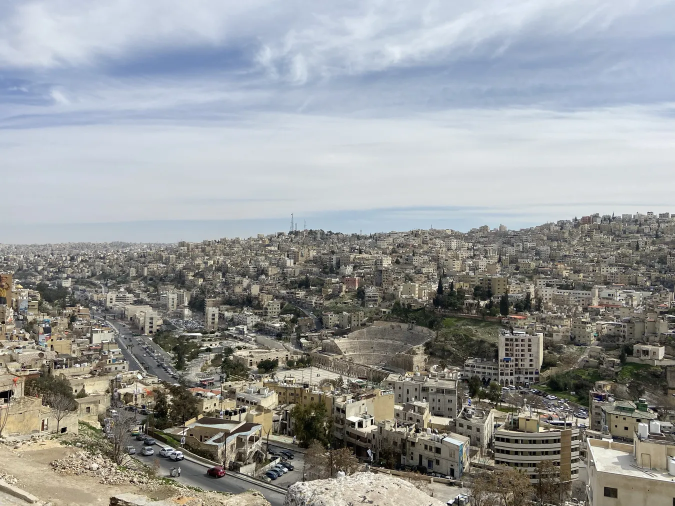 Vistas de la ciudad de Amán.