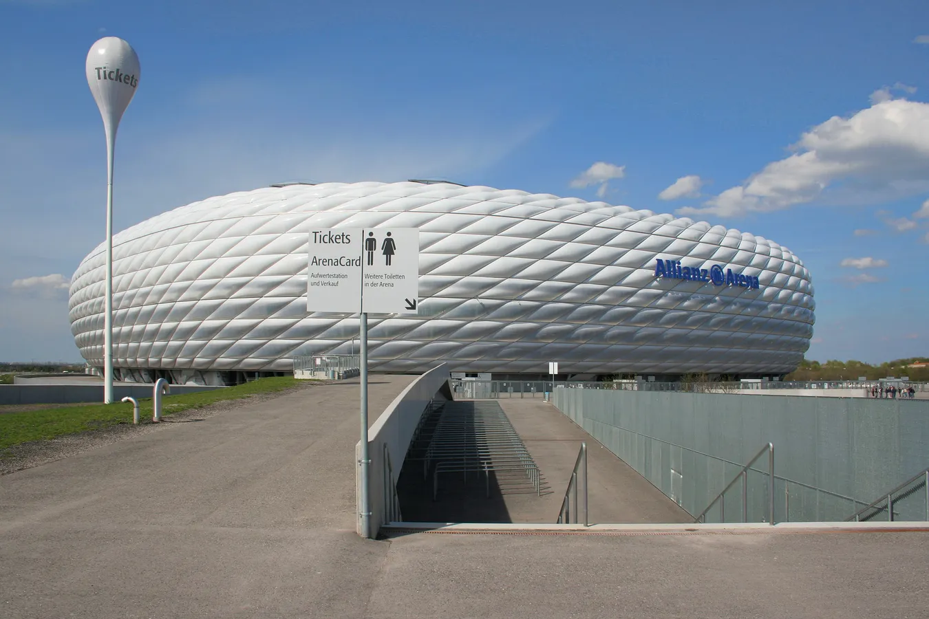 El estadio del Bayern de Múnich, el Allianz Arena.
