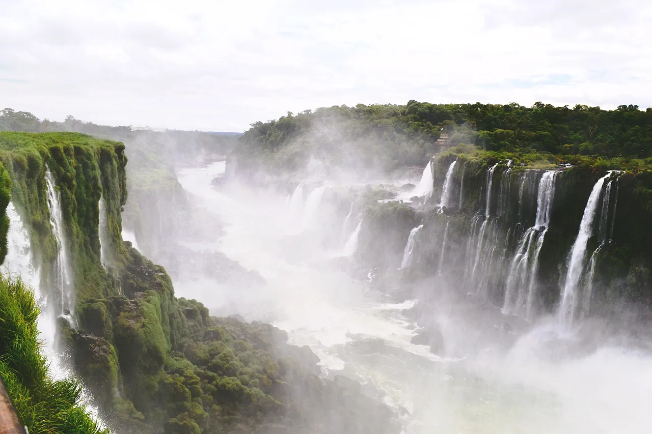 Cataratas Iguazú desde el aire.