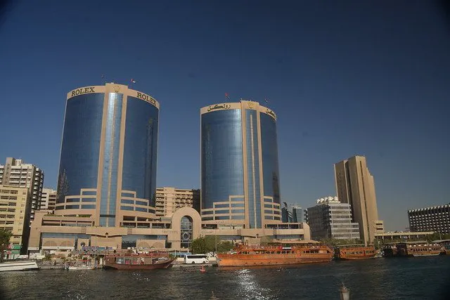 Deira Twin towers, dos de los edificios más antiguos de Dubai.