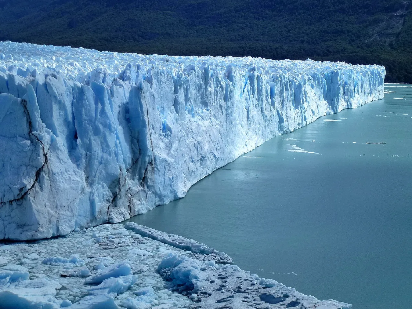 Uno de los glaciares de Argentina.