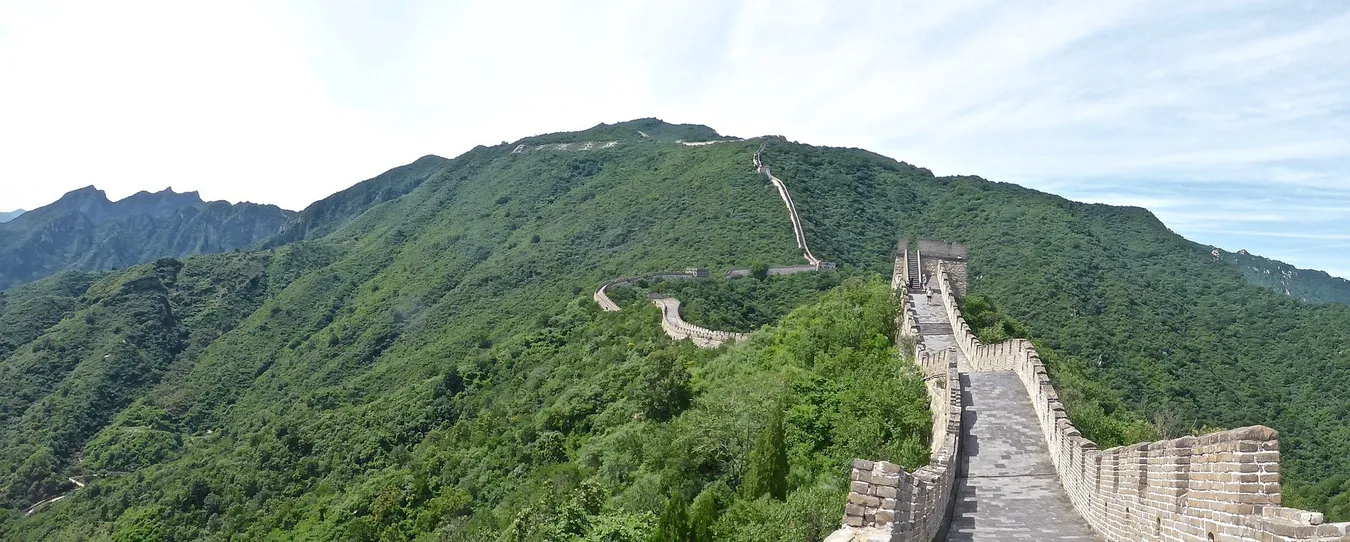 Trozo visitable de la Gran Muralla China.