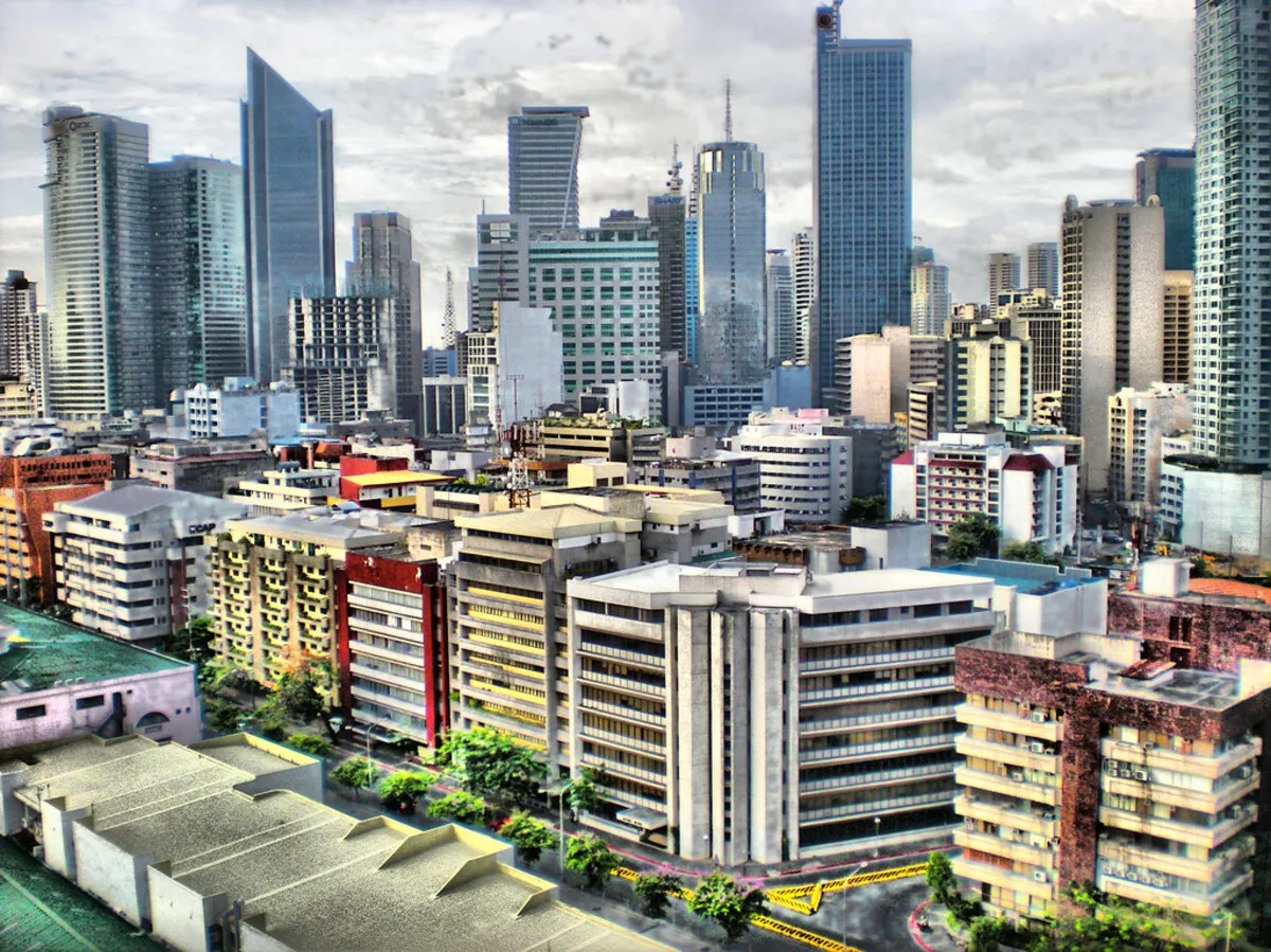 Panorámica de los rascacielos de la capital de Filipinas