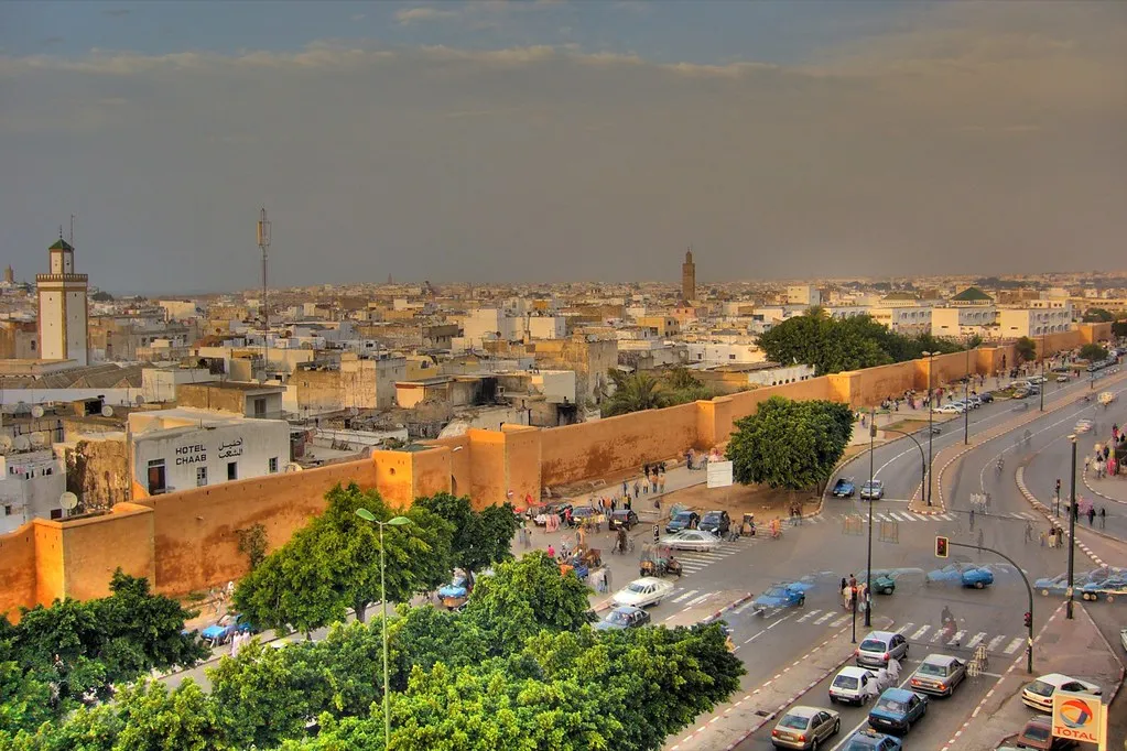 Panorámica de la Medina de Rabat durante el atardecer