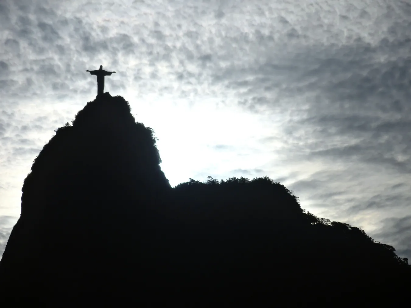 Cristo Redentor en la cima de Monte Corcovado.