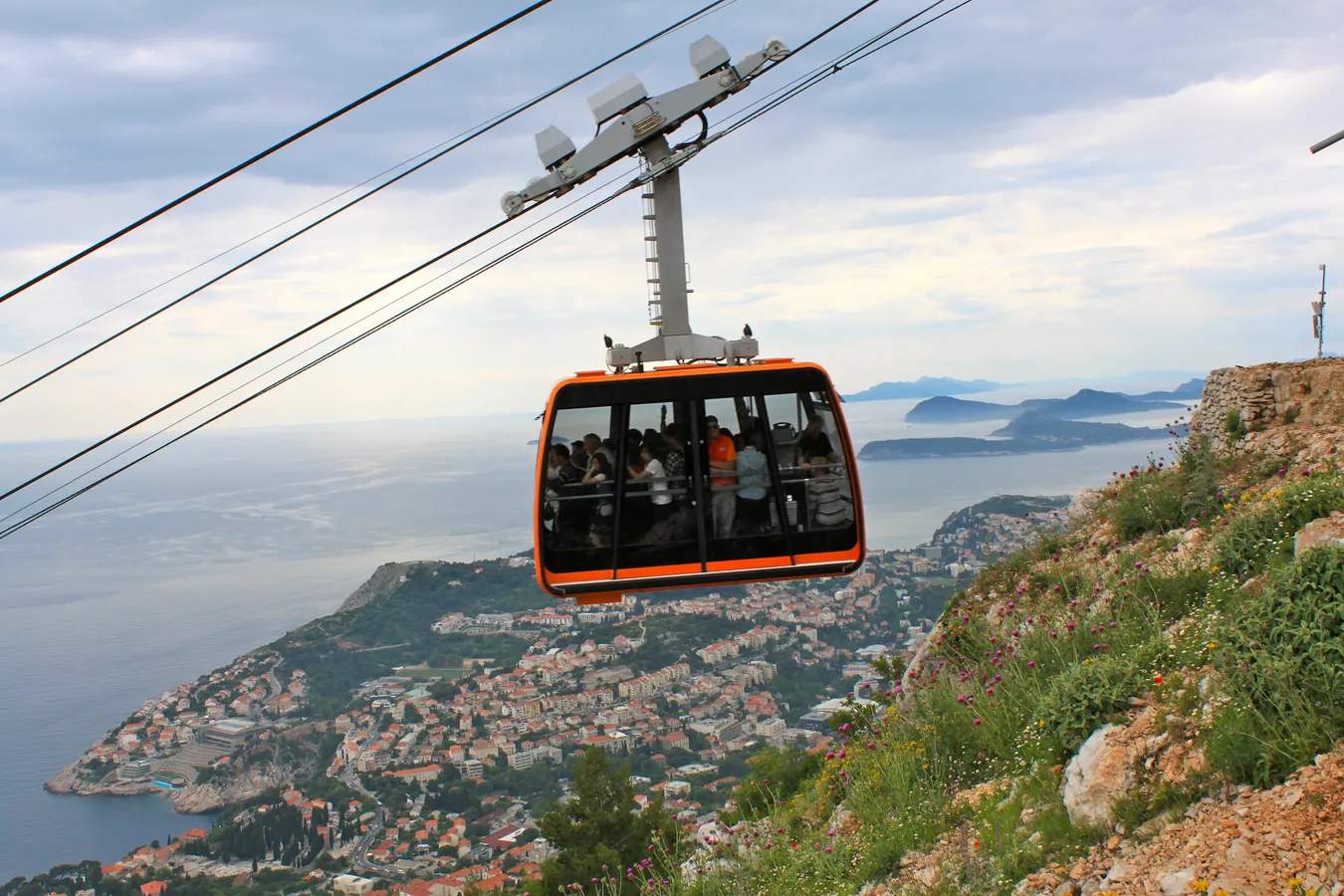 Teleférico en el Monte Srdj de Dubrovnik