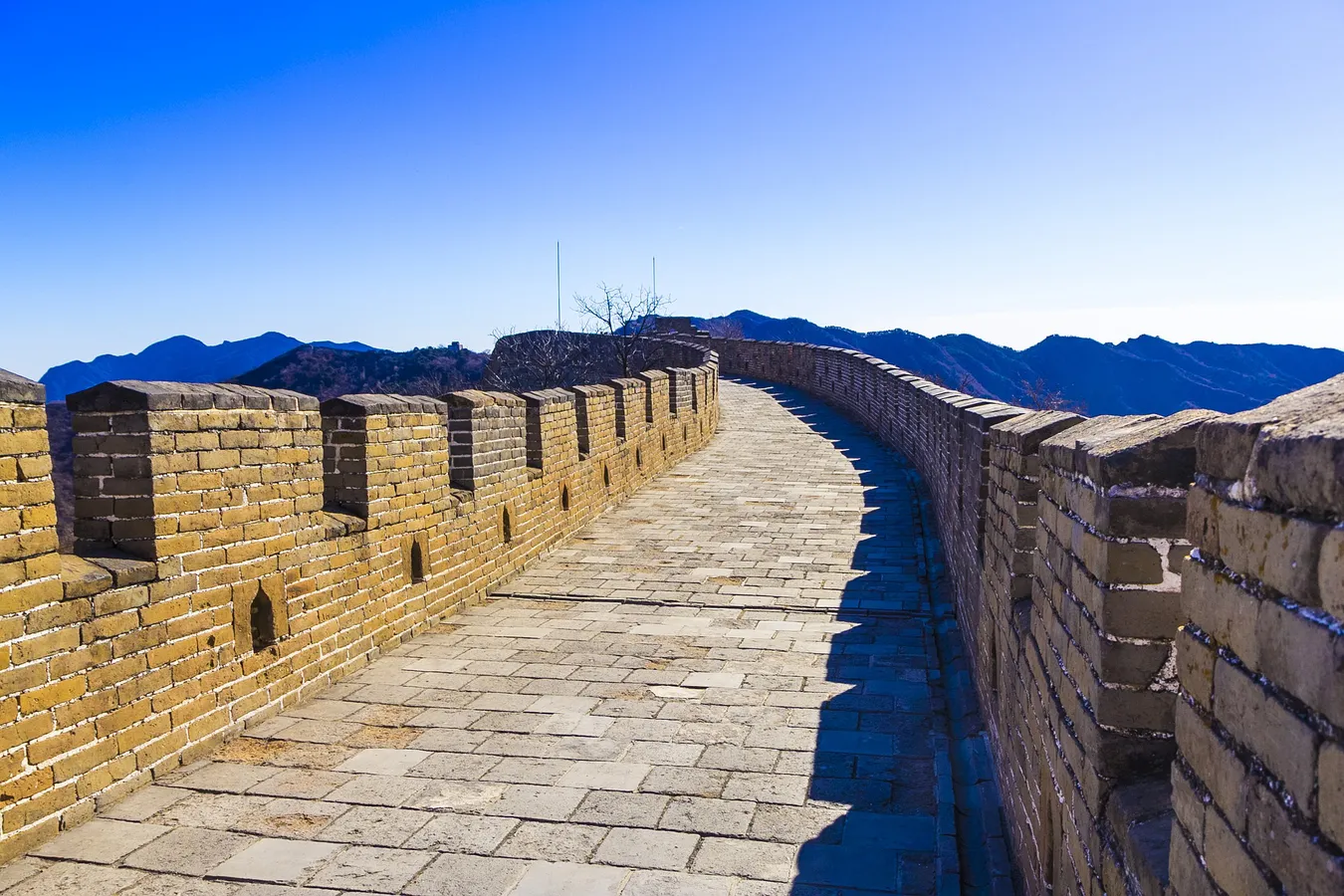 Pasillo superior de la muralla china.