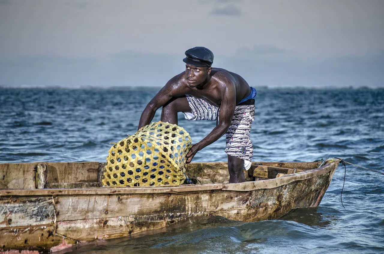 Pescador en Mombasa