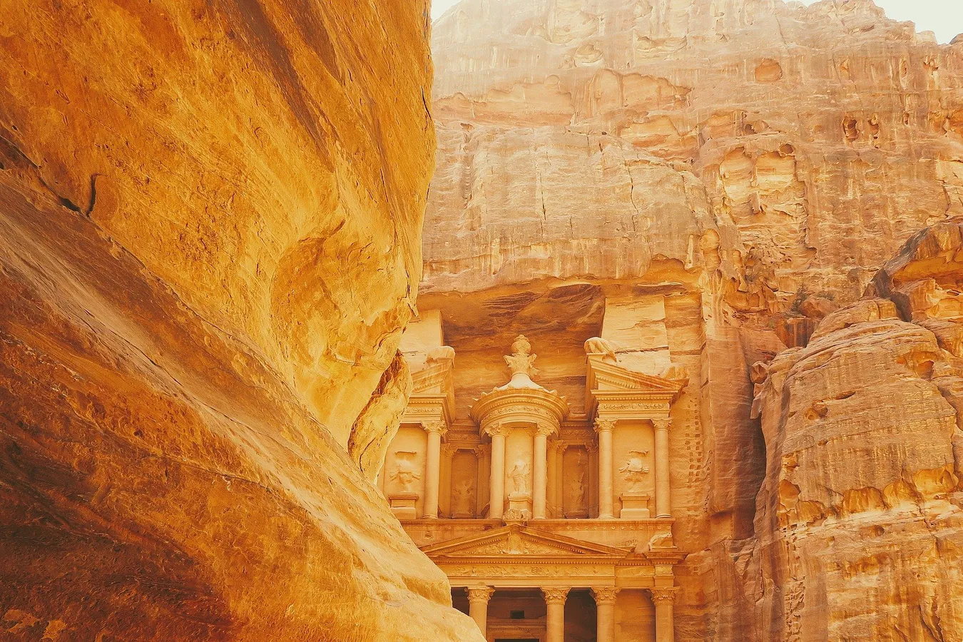 Ruinas de la antigua ciudad de Petra.