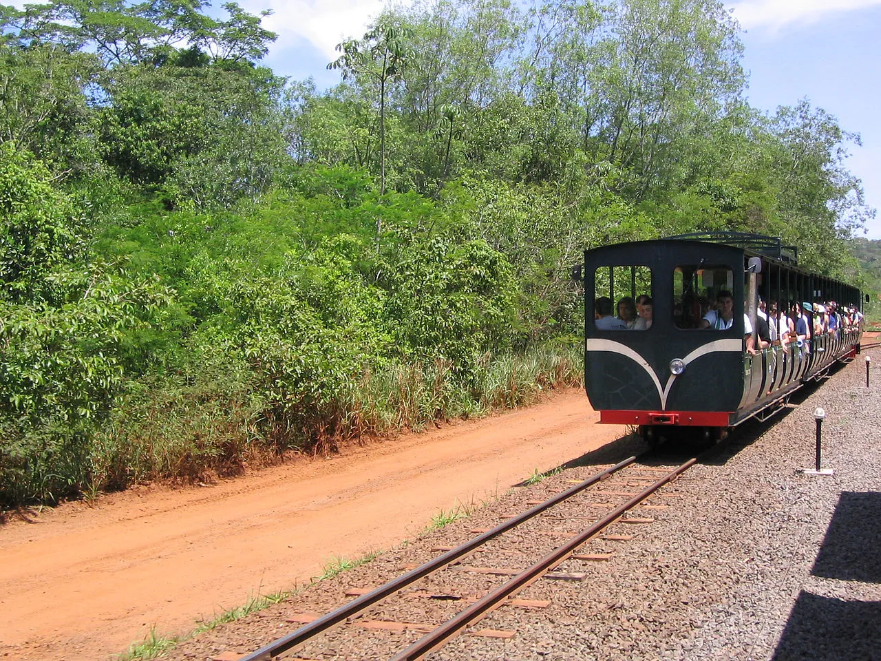 El tren de la selva de iguazú.