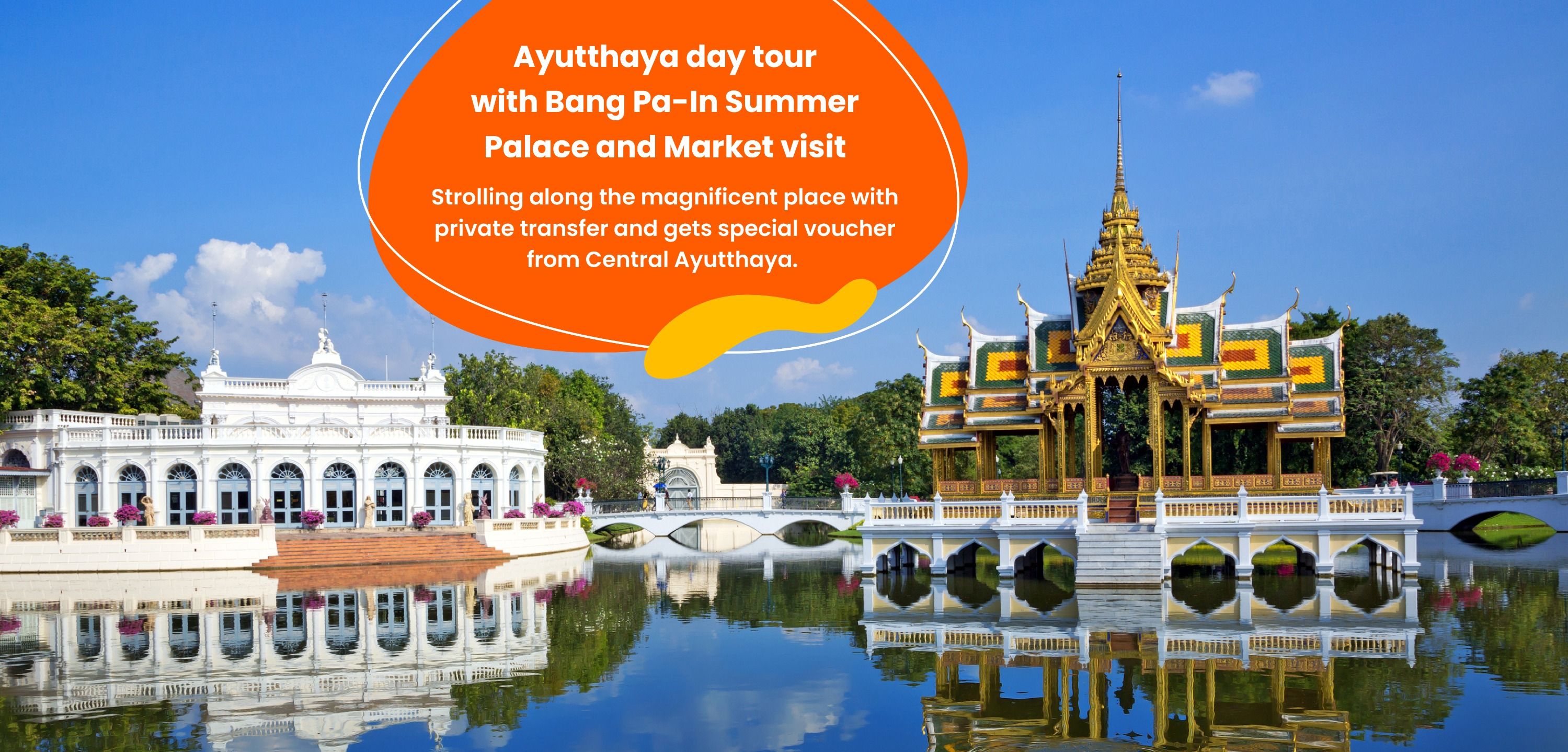 Imagen del tour: [OFERTA] Excursión de un día a Ayutthaya (desde Bangkok): palacio de verano Bang Pa-In Summer Palace y visita al mercado