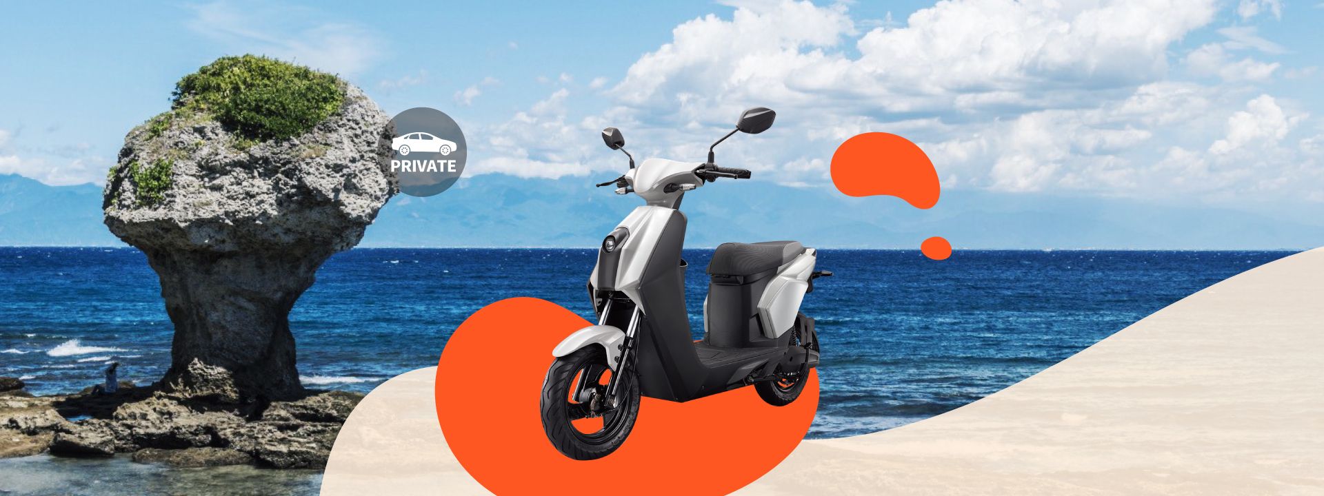 Imagen del tour: 【Limited Offer - Up to NT$220 discount】Lambai Island Electric Bike and Motorbike Rental