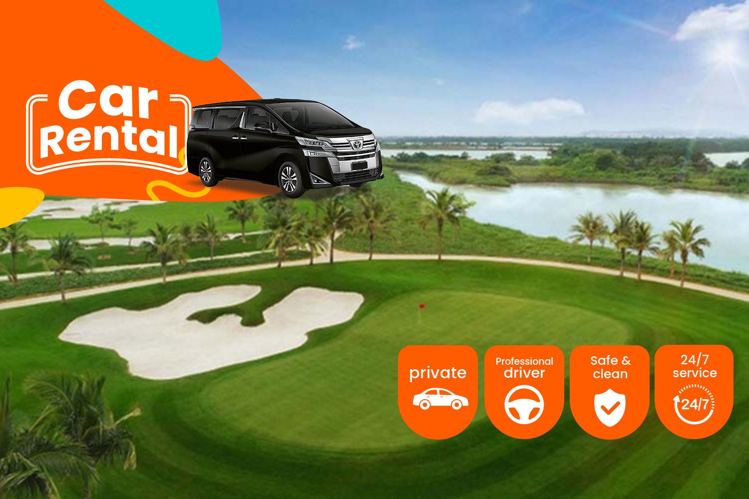 Imagen del tour: Private car service to Golf Courses from Ha Noi